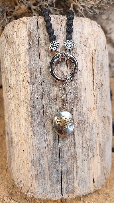 Medizin Amulett Buddha Augen